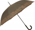 Parapluie canne auto. uni kaki bande camouflage - Les classiques